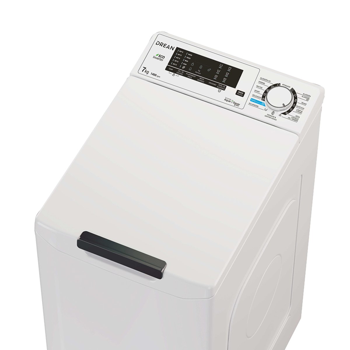 LAVARROPAS CARGA SUPERIOR ECOINVERTER 7 KG1400 RPM BLANCO DREAN - Image 2