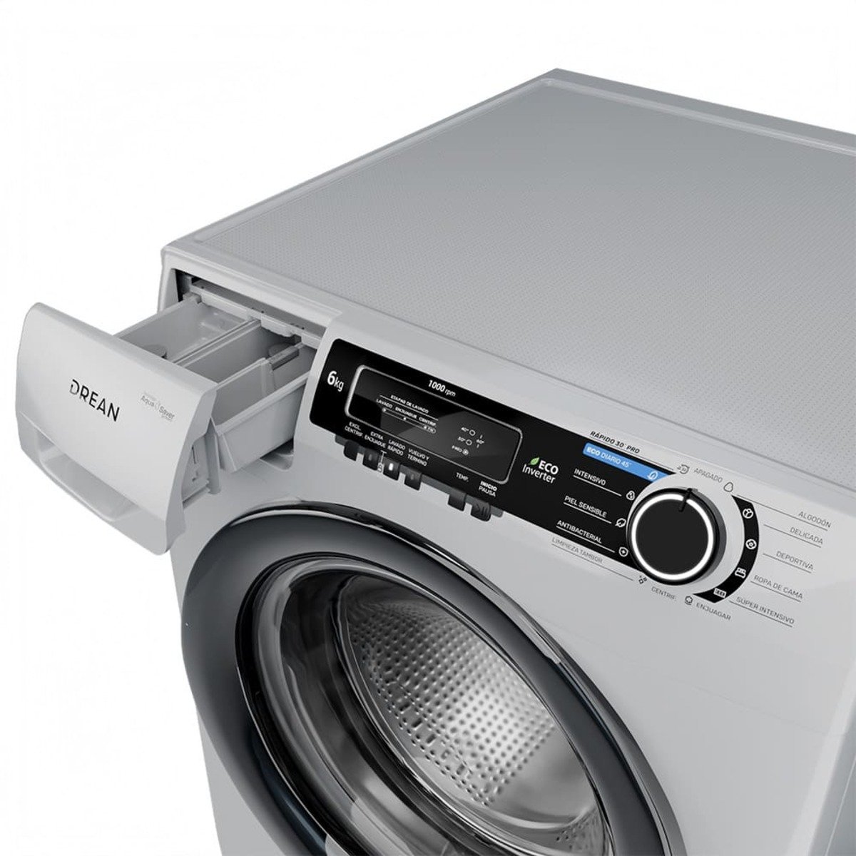 LAVARROPAS ECOINVERTER 6 KG 1000 RPM BLANCO DREAN - Image 2