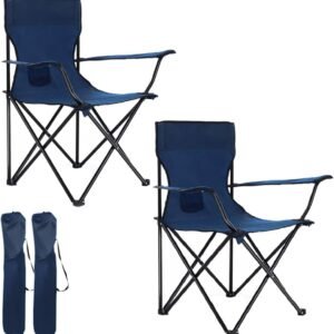 SILLAS DIRECTOR PLEGABLES CAMPING COLOR AZUL MARINO